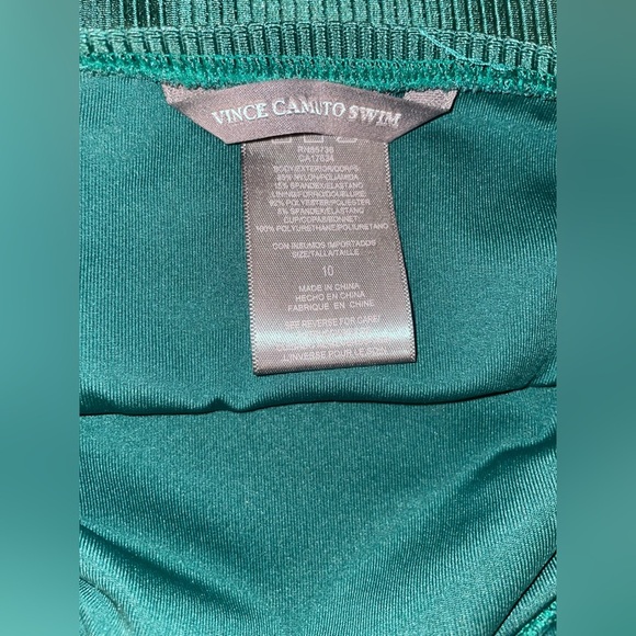 Vince Camuto Swim, one piece, dark green, size 10 - Picture 3 of 8